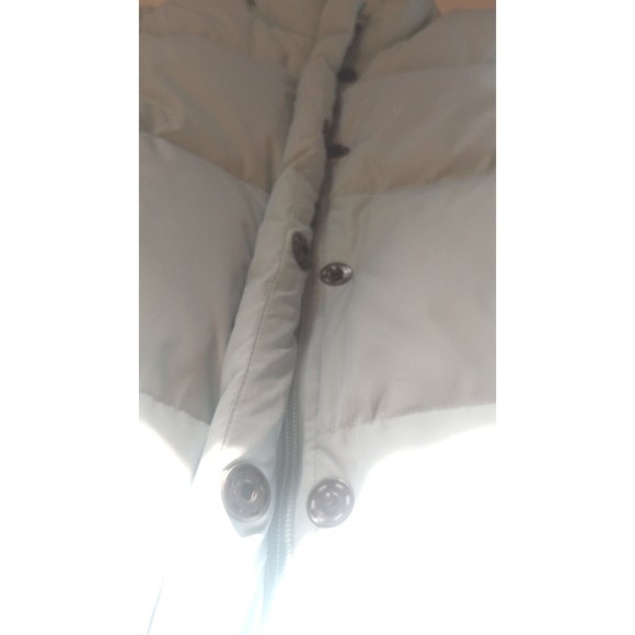 Gap Women's Size Small Puffer Down Jacket Baby Blue Button Zip Pockets- Quilted - Picture 9 of 12
